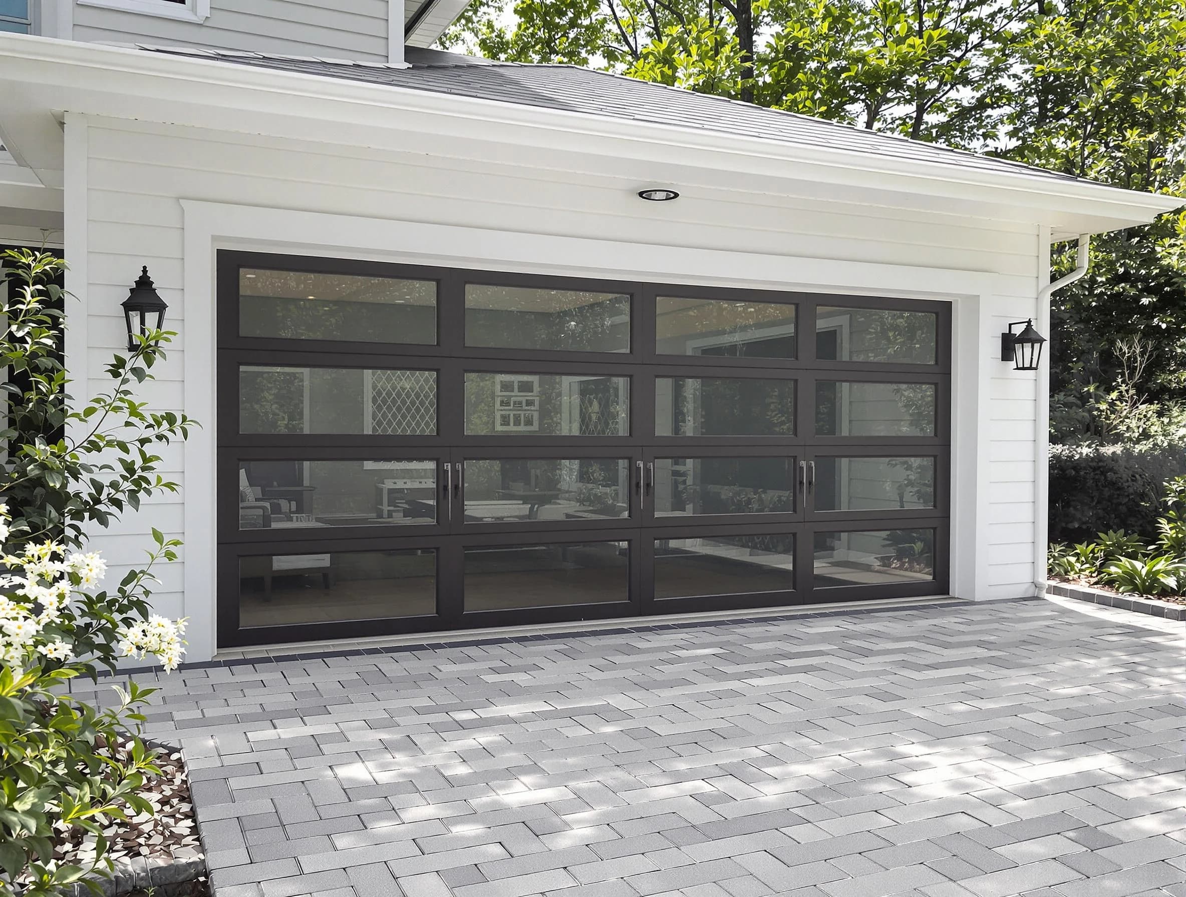 Chester Garage Door Repair design specialist presenting custom garage door options to Chester homeowner