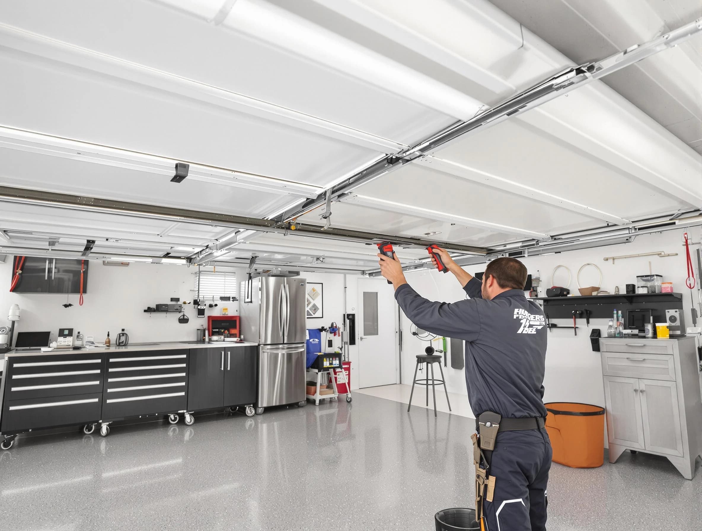 Overhead garage door repair service by Chester Garage Door Repair in Chester