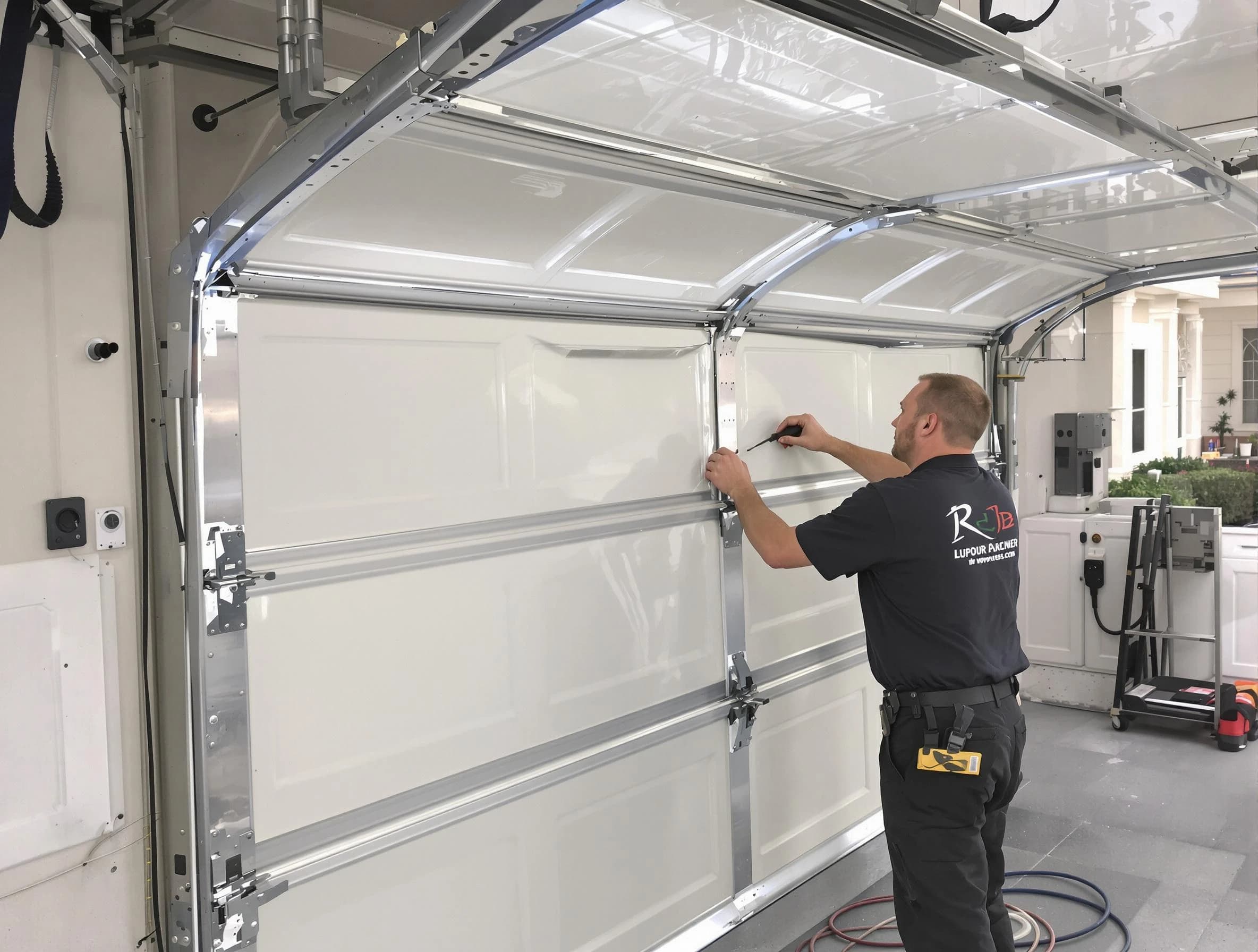 Chester Garage Door Repair professional performing panel repair in Chester