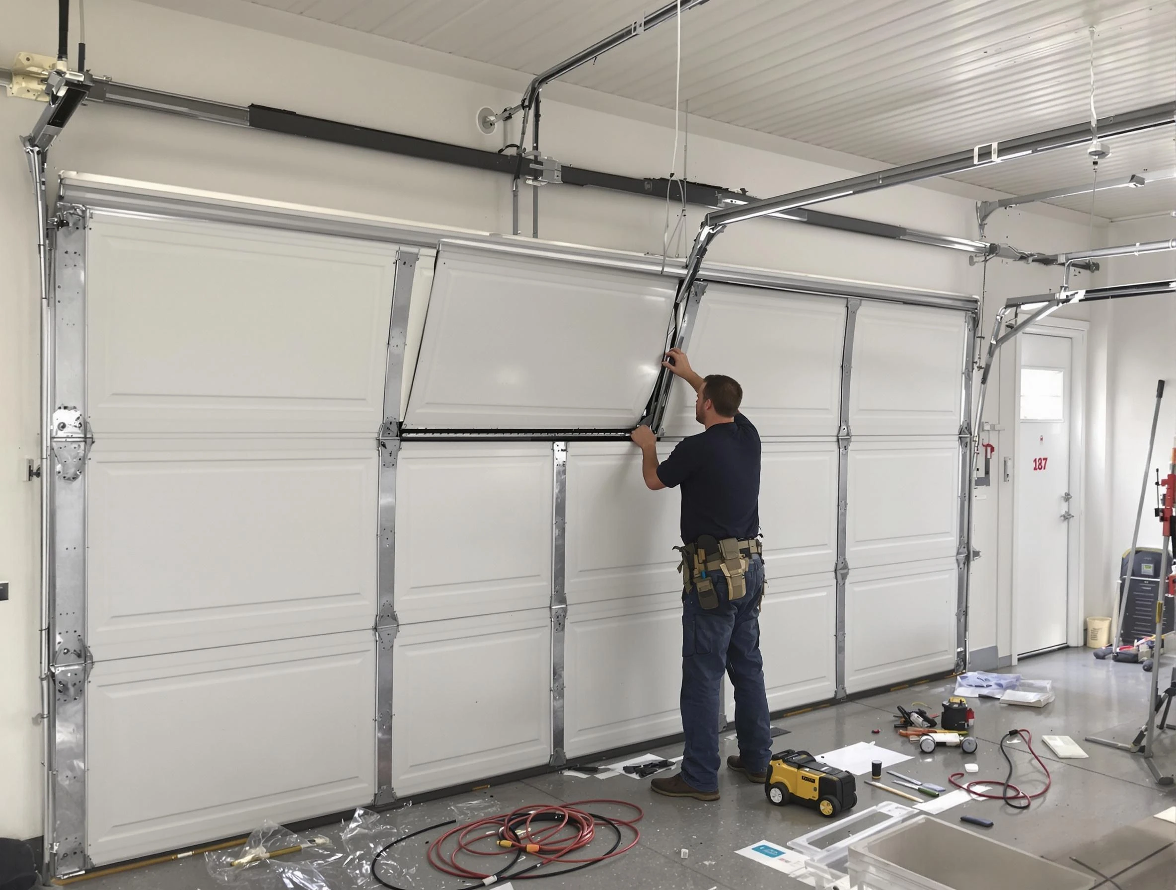 Garage Door Section Replacement in Chester