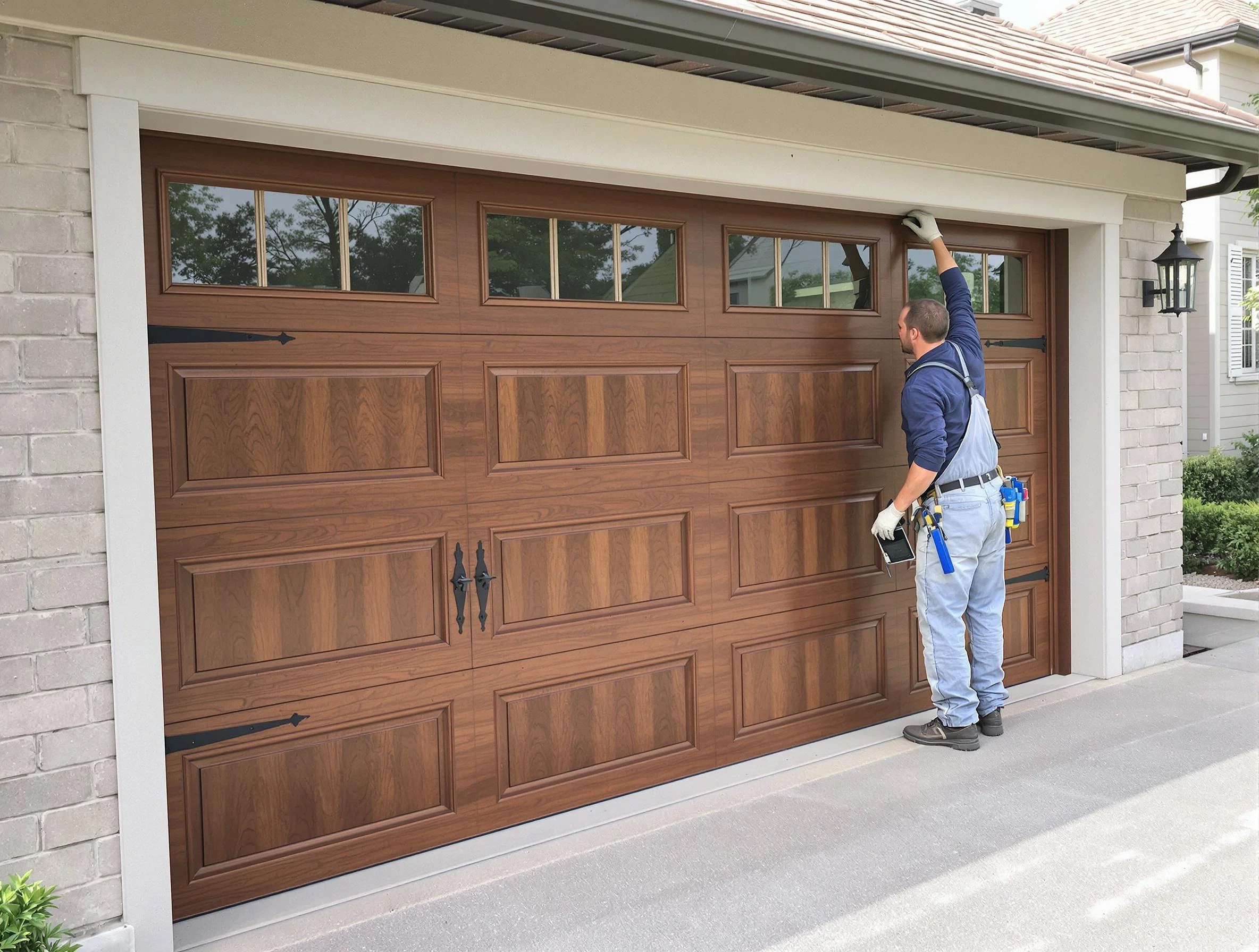 Custom garage door showcase by Chester Garage Door Repair in Chester