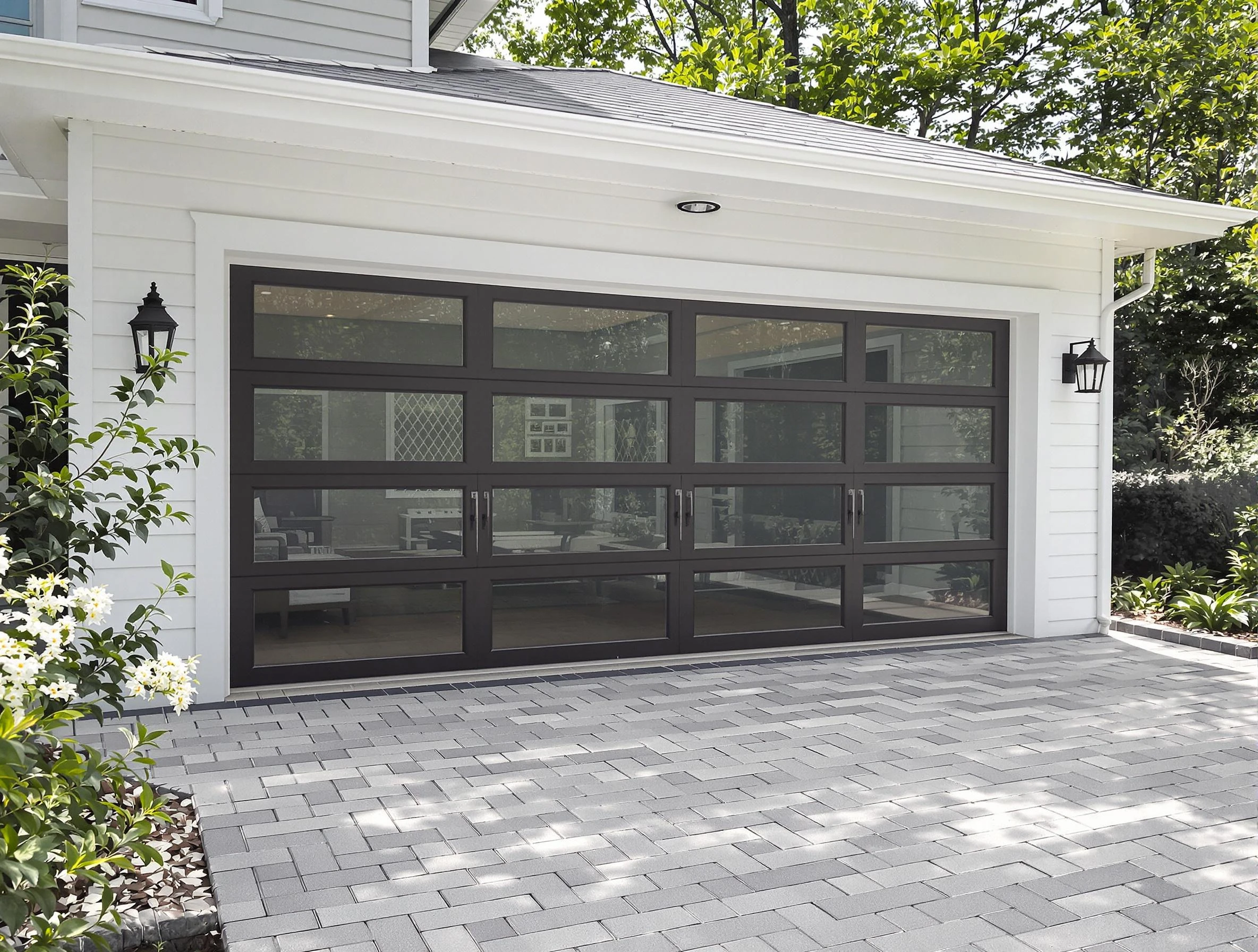 Chester Garage Door Repair design specialist presenting custom garage door options to Chester homeowner